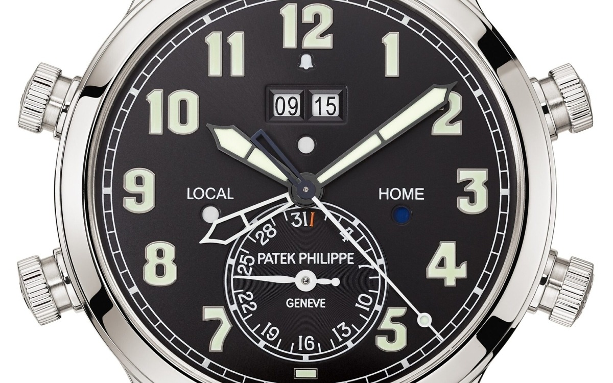 Patek Philippe Alarm Travel Time</br> <span style="color: #a8927b; font-size: 90%;">42.2 mm,Platinum,5520P-001</span> - Image 4