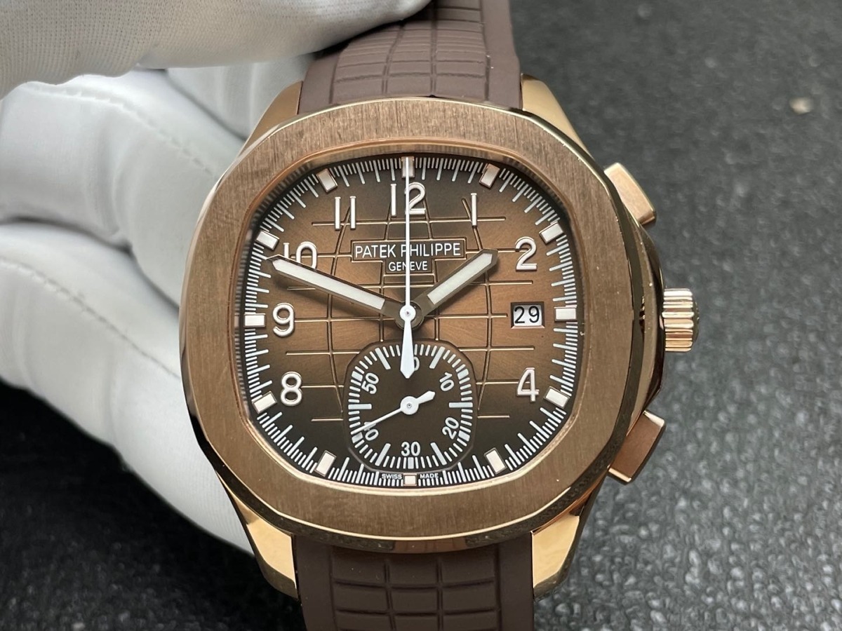 Replica Aquanaut 5968R-001 Patek Philippe Chronograph</br> <span style="color: #a8927b; font-size: 90%;">42.2 mm,Rose gold,Brown Dial</span> - Image 4