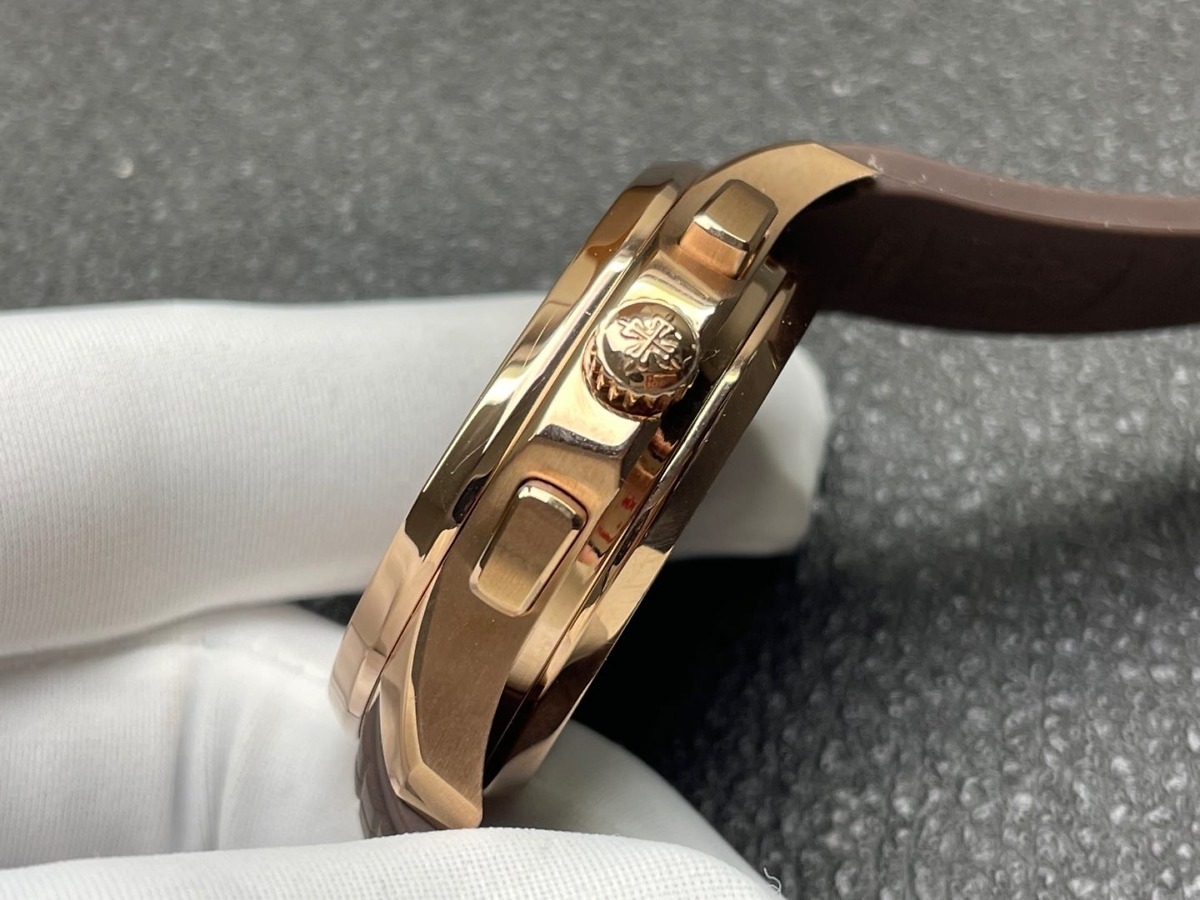 Replica Aquanaut 5968R-001 Patek Philippe Chronograph</br> <span style="color: #a8927b; font-size: 90%;">42.2 mm,Rose gold,Brown Dial</span> - Image 8