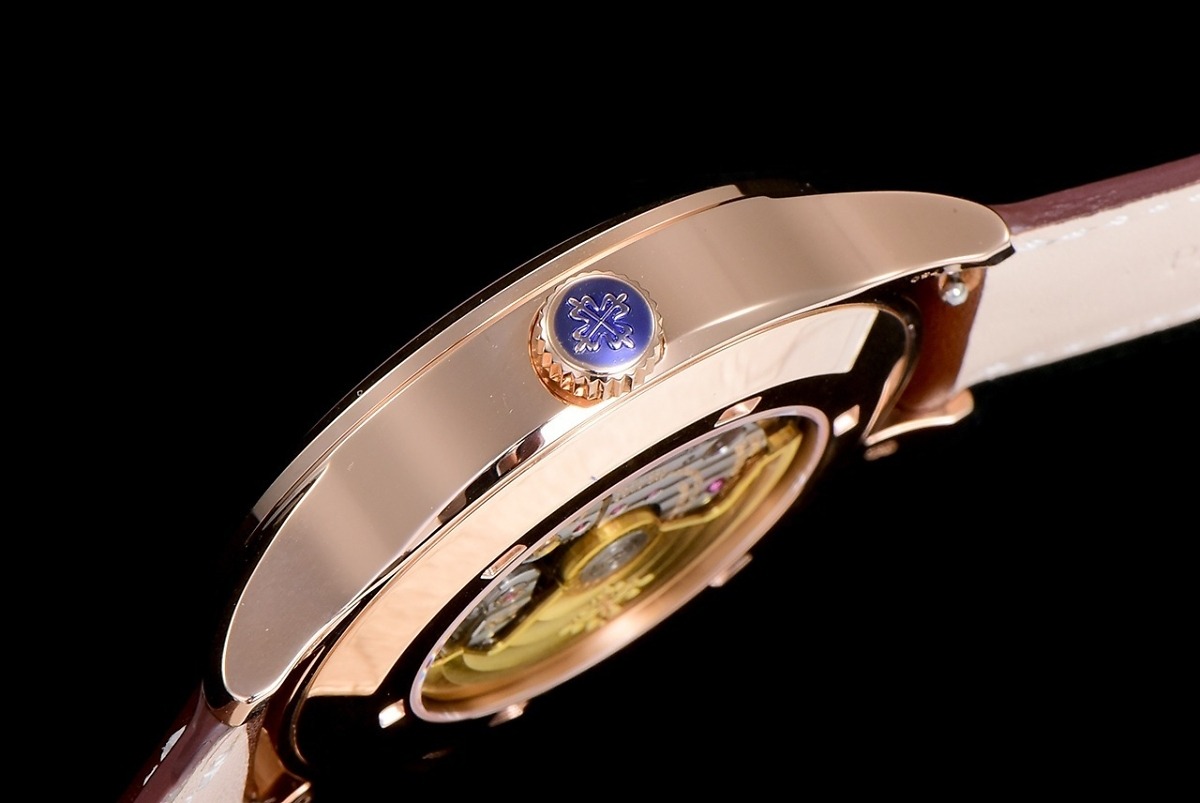 Replica Complications 5524R-001 Patek Philippe CALATRAVA PILOT TRAVEL TIME. </br> <span style="color: #a8927b; font-size: 90%;">42 mm,Rose Gold</span> - Image 9