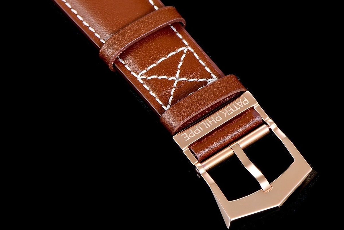 Replica Complications 5524R-001 Patek Philippe CALATRAVA PILOT TRAVEL TIME. </br> <span style="color: #a8927b; font-size: 90%;">42 mm,Rose Gold</span> - Image 10