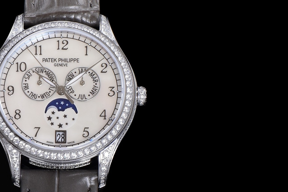 Replica Complications 4948G-010 Patek Philippe ANNUAL CALENDAR, MOON PHASES. </br> <span style="color: #a8927b; font-size: 90%;">38 mm,White gold</span> - Image 5