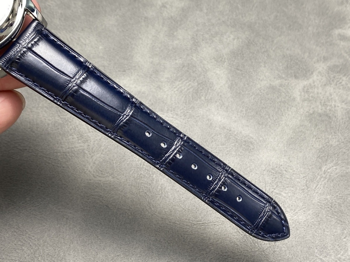 Replica Complications 5205G-013 Patek Philippe ANNUAL CALENDAR, MOON PHASES. </br> <span style="color: #a8927b; font-size: 90%;">40 mm,White gold, Blue Dial</span> - Image 9