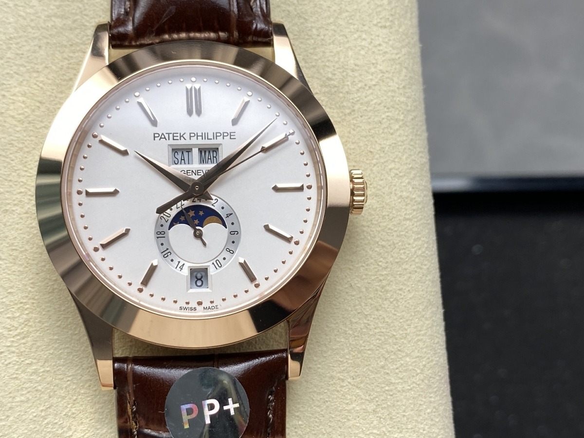 Replica Complications 5396R-011 Patek Philippe ANNUAL CALENDAR, MOON PHASES.</br> <span style="color: #a8927b; font-size: 90%;">38.5 mm,Rose Gold</span> - Image 2