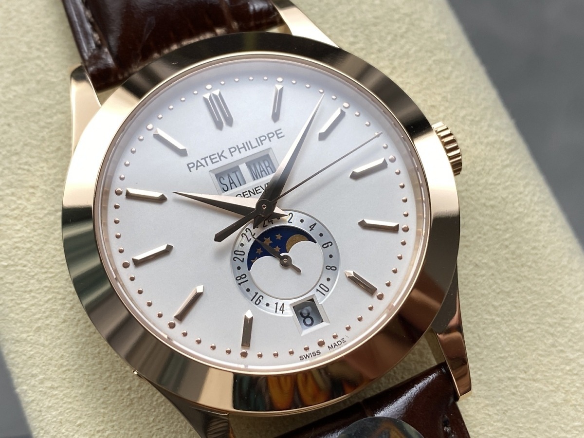 Replica Complications 5396R-011 Patek Philippe ANNUAL CALENDAR, MOON PHASES.</br> <span style="color: #a8927b; font-size: 90%;">38.5 mm,Rose Gold</span> - Image 3