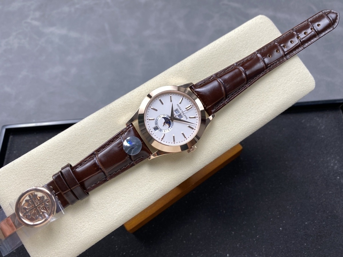 Replica Complications 5396R-011 Patek Philippe ANNUAL CALENDAR, MOON PHASES.</br> <span style="color: #a8927b; font-size: 90%;">38.5 mm,Rose Gold</span> - Image 5