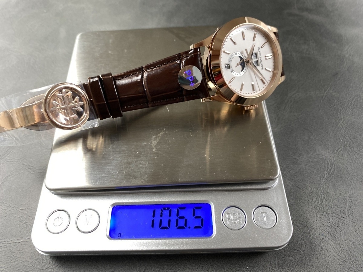 Replica Complications 5396R-011 Patek Philippe ANNUAL CALENDAR, MOON PHASES.</br> <span style="color: #a8927b; font-size: 90%;">38.5 mm,Rose Gold</span> - Image 9