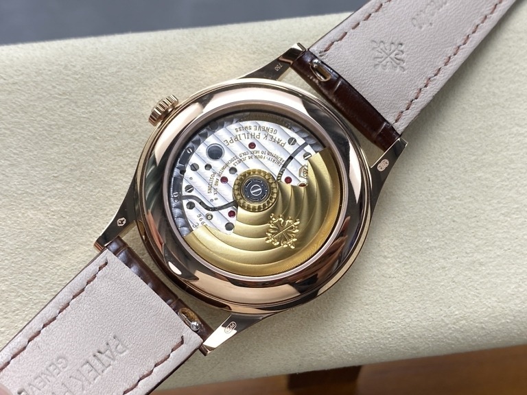Replica Complications 5396R-015  Patek Philippe ANNUAL CALENDAR, MOON PHASES. </br> <span style="color: #a8927b; font-size: 90%;">38,5 mm,Rose gold, Brown Dial</span> - Image 8