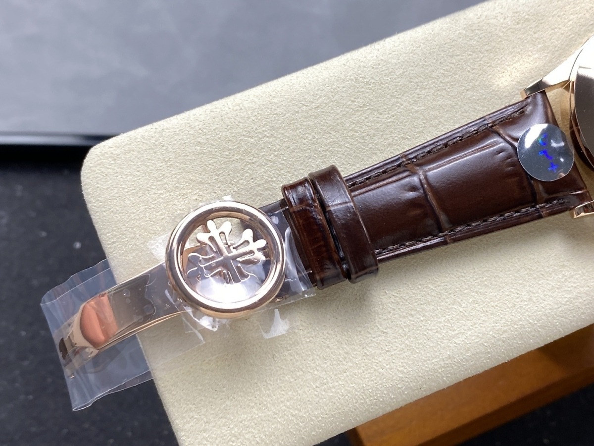 Replica Complications 5396R-015  Patek Philippe ANNUAL CALENDAR, MOON PHASES. </br> <span style="color: #a8927b; font-size: 90%;">38,5 mm,Rose gold, Brown Dial</span> - Image 10