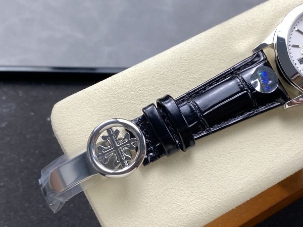 Replica Complications 5396G-011 Patek Philippe ANNUAL CALENDAR, MOON PHASES.</br> <span style="color: #a8927b; font-size: 90%;">38.5 mm,White Gold, White Dial</span> - Image 10