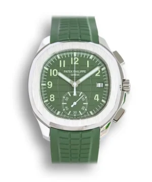 Replique Aquanaut 5968A 001 Patek Philippe Chronographe 42.2 mm acier 5968A 001 bracelet vert