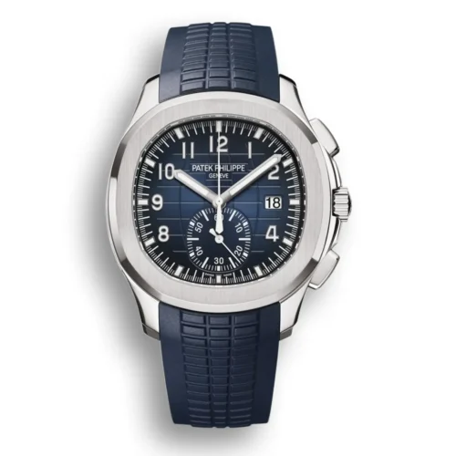 Replica Patek Philippe Aquanaut 5968A-001 Chronograph 42.2mm Steel Blue Strap