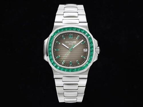 Replica Nautilus 5711 GR Khaki Dial Iced Out