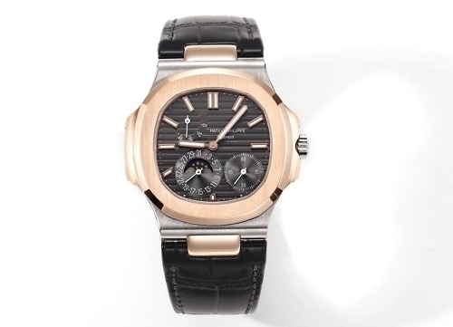 Replica Nautilus 5712R-001 Patek Philippe Moon phases.</br> <span style="color: #a8927b; font-size: 90%;">40 mm,Rose gold & Stainless Steel</span>