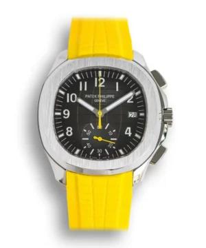 Aquanaut 5968A 001 42.2 mm Steel 5968A 001 Yellow Strap