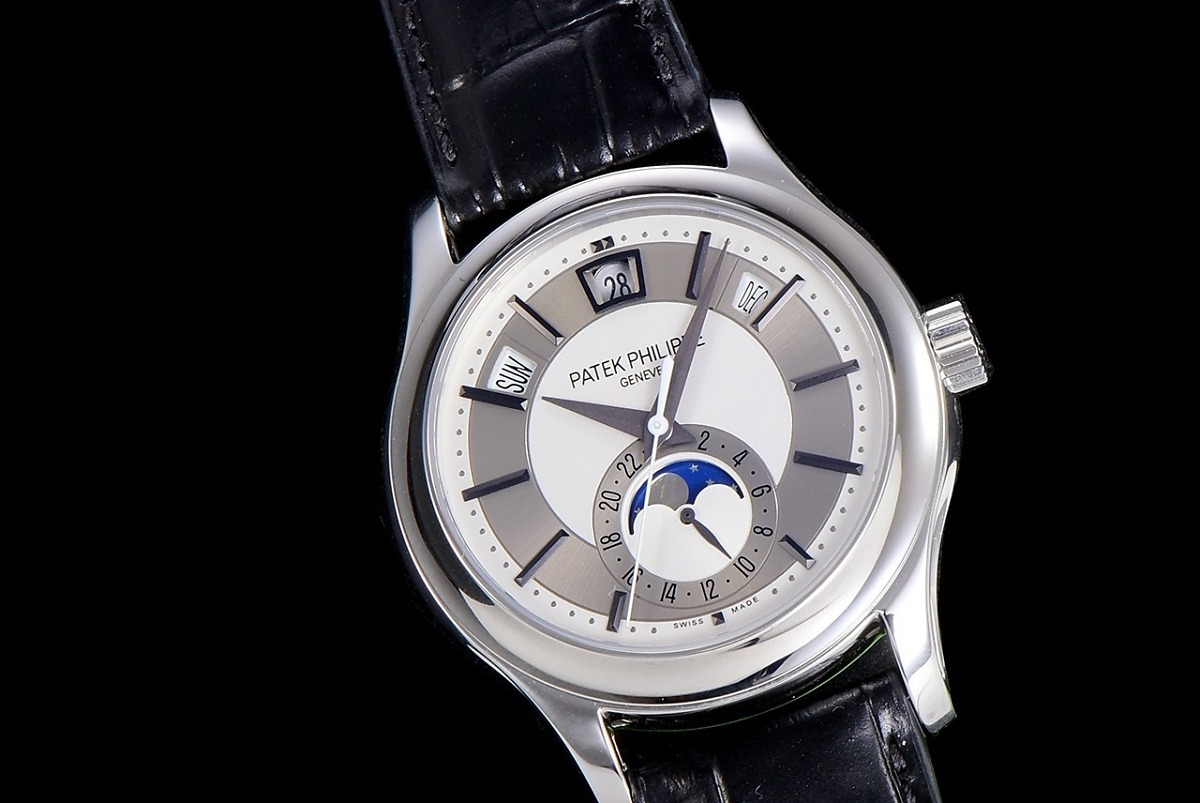 Complications 5205G-001 ANNUAL CALENDAR, MOON PHASES. </br> <span style="color: #a8927b; font-size: 90%;">40 mm,Steel, Grey Dial</span> - Image 3