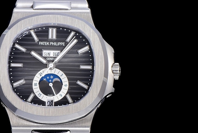 Replica Nautilus 5726/1A-014 Patek Philippe Annual Calendar, Moon phases</br> <span style="color: #a8927b; font-size: 90%;">40.5 mm,Steel,Dark Dial</span> - Image 5