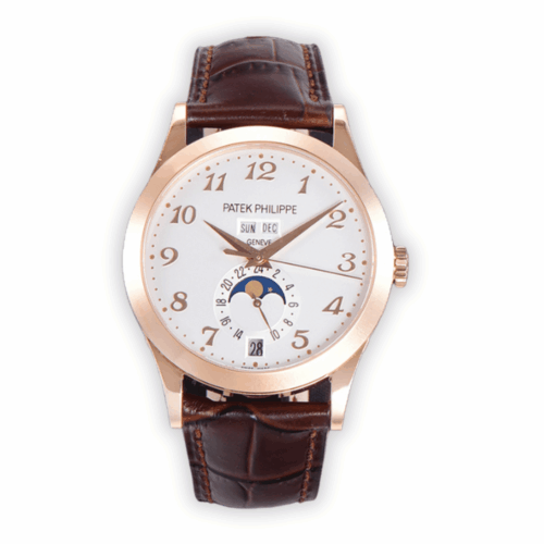 Replica Complications 5396R-012 Patek Philippe ANNUAL CALENDAR, MOON PHASES.</br> <span style="color: #a8927b; font-size: 90%;">38.5 mm,Rose Gold</span>