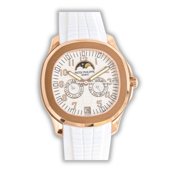 Replica Aquanaut 5261R-001 Patek Philippe Luce Annual Calendar</br> <span style="color: #a8927b; font-size: 90%;">39.9 mm,Rose gold, White Dial</span>