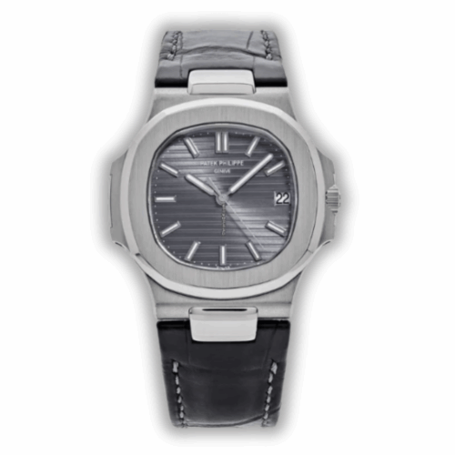 Nautilus Replica 5711G-014 Patek Philippe </br> <span style="color: #a8927b; font-size: 90%;">59 mm, Dark Dial, Leather</span>