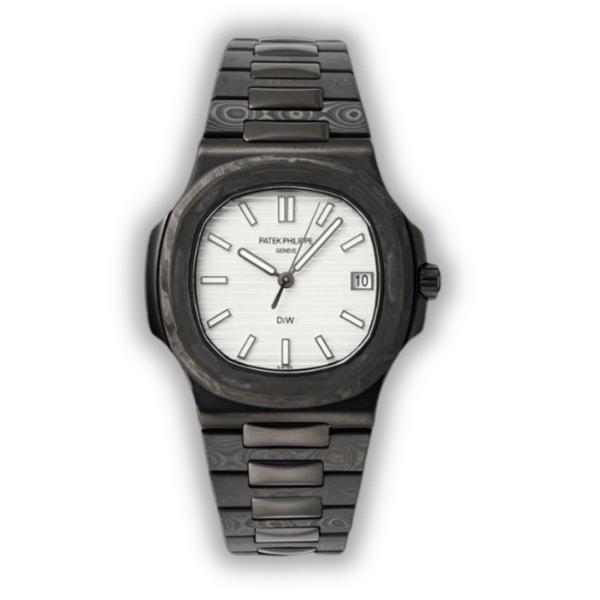 Nautilus 5711/1A Patek Philippe Carbon</br> <span style="color: #a8927b; font-size: 90%;">40 mm,Black Carbon, White Dial</span>