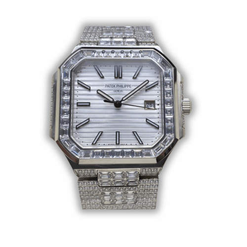 Cubitus 5821/1AR Patek Philippe </br> <span style="color: #a8927b; font-size: 90%;">45 mm White Dial, Diamond</span>