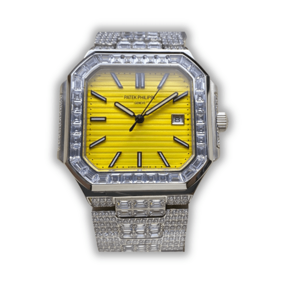 Cubitus 5821/1AR Patek Philippe </br> <span style="color: #a8927b; font-size: 90%;">45 mm Yellow Dial, Diamond</span>