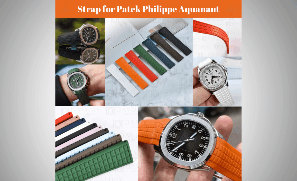 Patek Philippe Aquanaut Soft Rubber Strap </br> <span style="color: #a8927b; font-size: 90%;">21mm, 7 colors  </span> - Image 4
