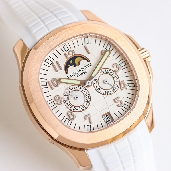 Replica Aquanaut 5261R-001 Patek Philippe Luce Annual Calendar</br> <span style="color: #a8927b; font-size: 90%;">39.9 mm,Rose gold, White Dial</span> - Image 3