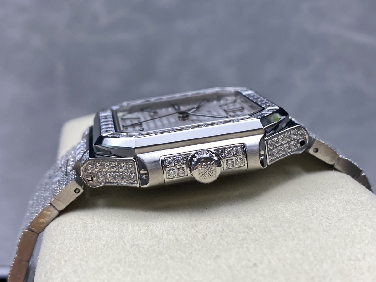 Cubitus 5821/1AR Patek Philippe </br> <span style="color: #a8927b; font-size: 90%;">45 mm White Dial, Diamond</span> - Image 7