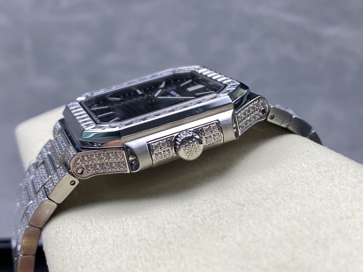 Cubitus 5821/1AR Patek Philippe </br> <span style="color: #a8927b; font-size: 90%;">45 mm Black Dial, Diamond</span> - Image 5