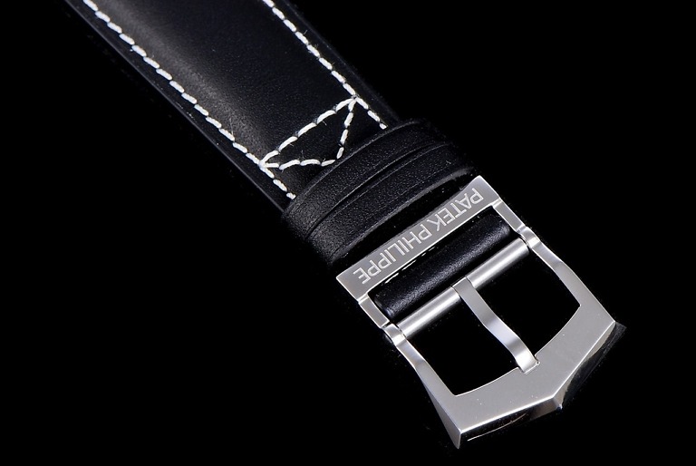 Replica Complications 5524G-001 Patek Philippe CALATRAVA PILOT TRAVEL TIME. </br> <span style="color: #a8927b; font-size: 90%;">42 mm,White Gold, Black Dial</span> - Image 9