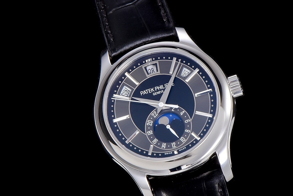 Complications 5205G-013 ANNUAL CALENDAR, MOON PHASES. </br> <span style="color: #a8927b; font-size: 90%;">40 mm,Steel, Dark Blue Dial</span> - Image 3