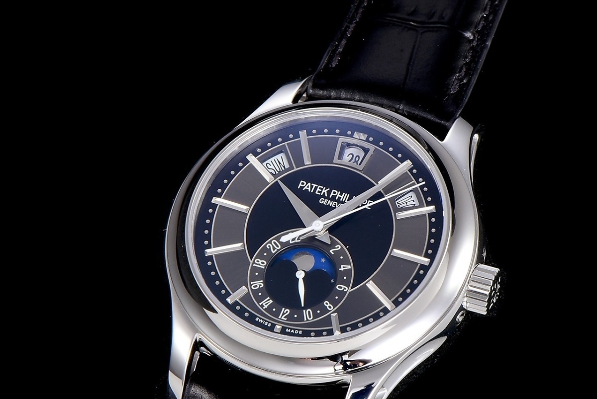 Complications 5205G-013 ANNUAL CALENDAR, MOON PHASES. </br> <span style="color: #a8927b; font-size: 90%;">40 mm,Steel, Dark Blue Dial</span> - Image 4