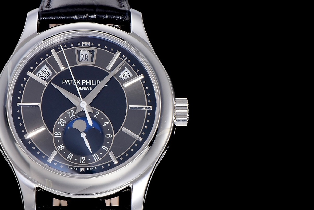 Complications 5205G-013 ANNUAL CALENDAR, MOON PHASES. </br> <span style="color: #a8927b; font-size: 90%;">40 mm,Steel, Dark Blue Dial</span> - Image 5