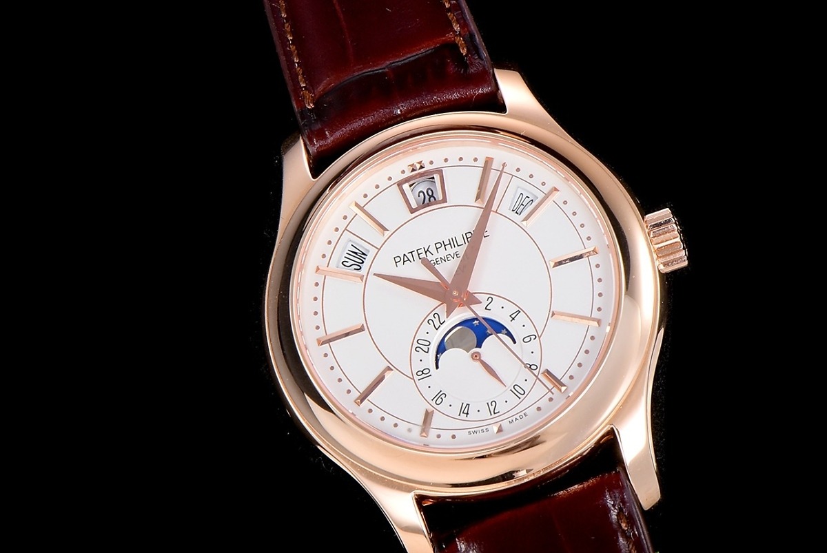 Complications 5205G-001 ANNUAL CALENDAR, MOON PHASES. </br> <span style="color: #a8927b; font-size: 90%;">40 mm,Rose Gold, White Dial</span> - Image 3