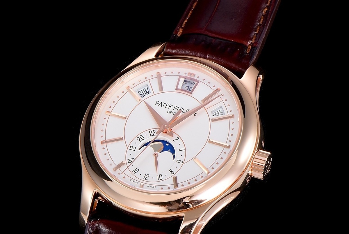 Complications 5205G-001 ANNUAL CALENDAR, MOON PHASES. </br> <span style="color: #a8927b; font-size: 90%;">40 mm,Rose Gold, White Dial</span> - Image 4