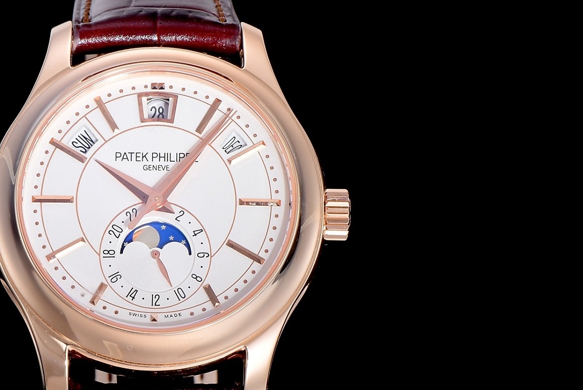 Complications 5205G-001 ANNUAL CALENDAR, MOON PHASES. </br> <span style="color: #a8927b; font-size: 90%;">40 mm,Rose Gold, White Dial</span> - Image 5