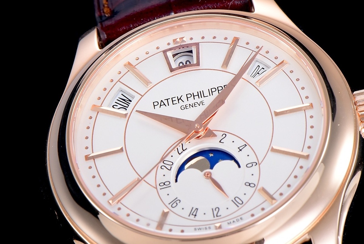 Complications 5205G-001 ANNUAL CALENDAR, MOON PHASES. </br> <span style="color: #a8927b; font-size: 90%;">40 mm,Rose Gold, White Dial</span> - Image 6