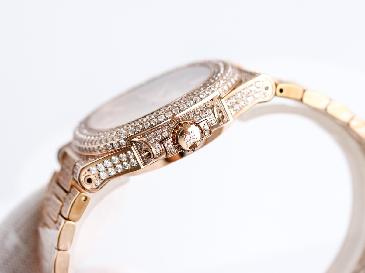 Replica Nautilus 5711-1300A-001 Patek Philippe </br> <span style="color: #a8927b; font-size: 90%;">40 mm, Rose Gold Diamond Dial</span> - Image 6