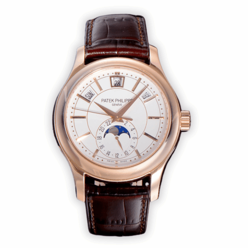 Complications 5205G-001 ANNUAL CALENDAR, MOON PHASES. </br> <span style="color: #a8927b; font-size: 90%;">40 mm,Rose Gold, White Dial</span>
