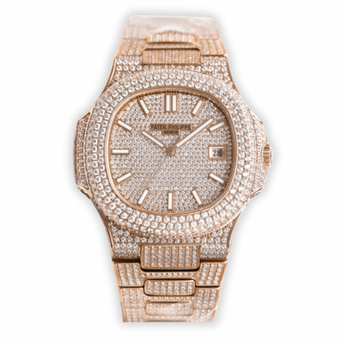 Replica Nautilus 5711-1300A-001 Patek Philippe </br> <span style="color: #a8927b; font-size: 90%;">40 mm, Rose Gold Diamond Dial</span>