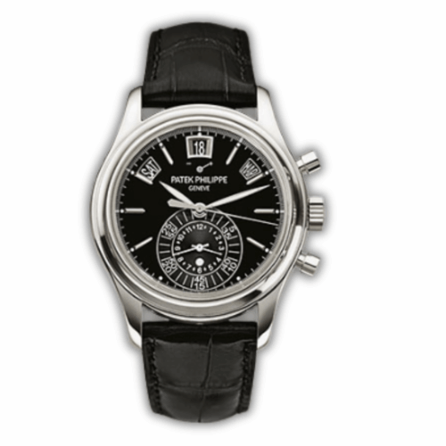 Replica Complications 5960R-012 Patek Philippe Annual Calendar Chronograph </br> <span style="color: #a8927b; font-size: 90%;">40 mm,WhiteGold, Black Dial</span>