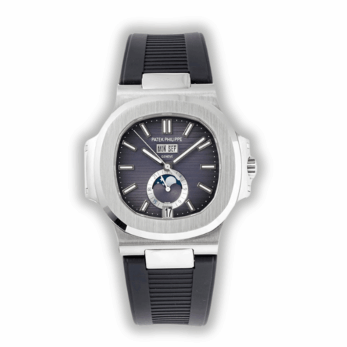 Nautilus 5726/1A Annual Calendar, Moon phases</br> <span style="color: #a8927b; font-size: 90%;">40.5 mm,Steel, Black Dial</span>
